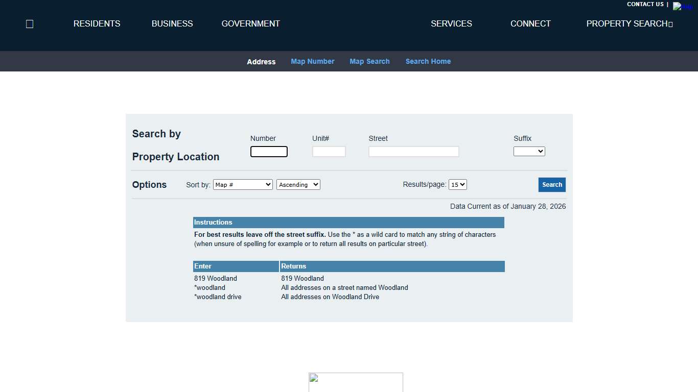 Fairfax County - Property Location Search